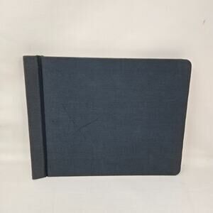 National Post Binder Blue w/ 100 Accounting Ledger Sheets 12" x 10" Model 99411